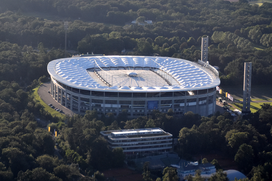 Aerial view of Commerzbank Arena