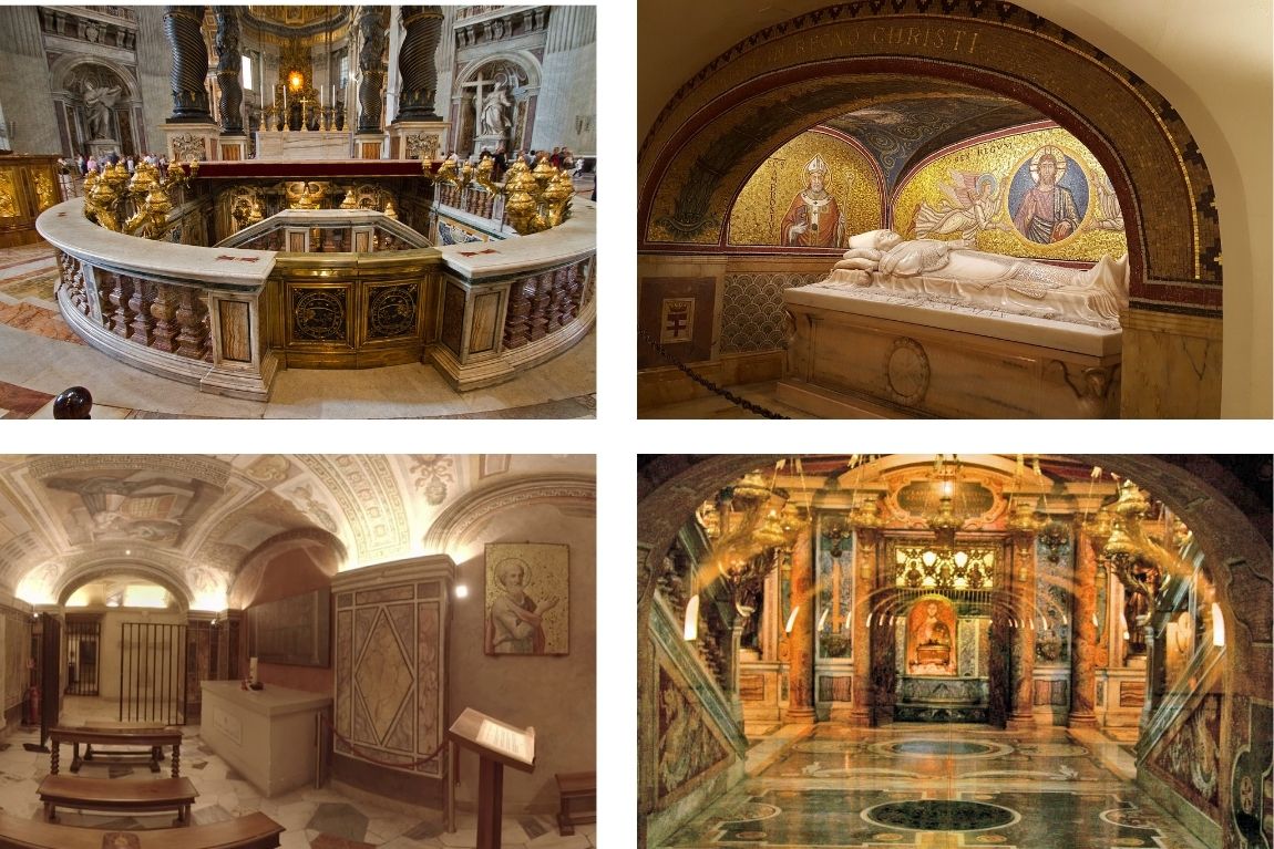 Rome - Khu vực hầm mộ Thánh Phêrô