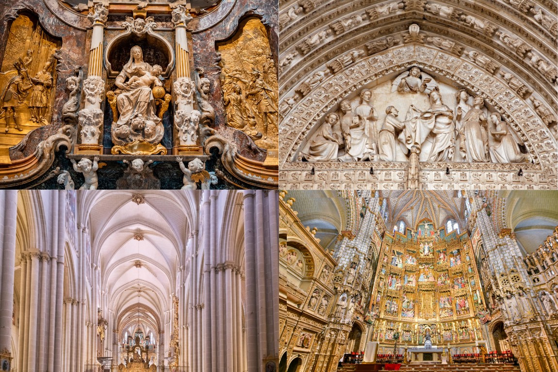 Toledo Tây Ban Nha - Kiến trúc Gothic lộng lẫy bên trong nhà thờ Toledo