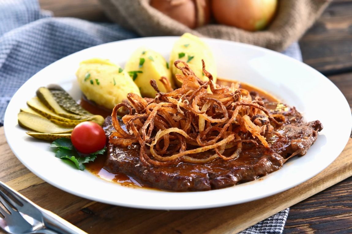 Áo - Zwiebelrostbraten