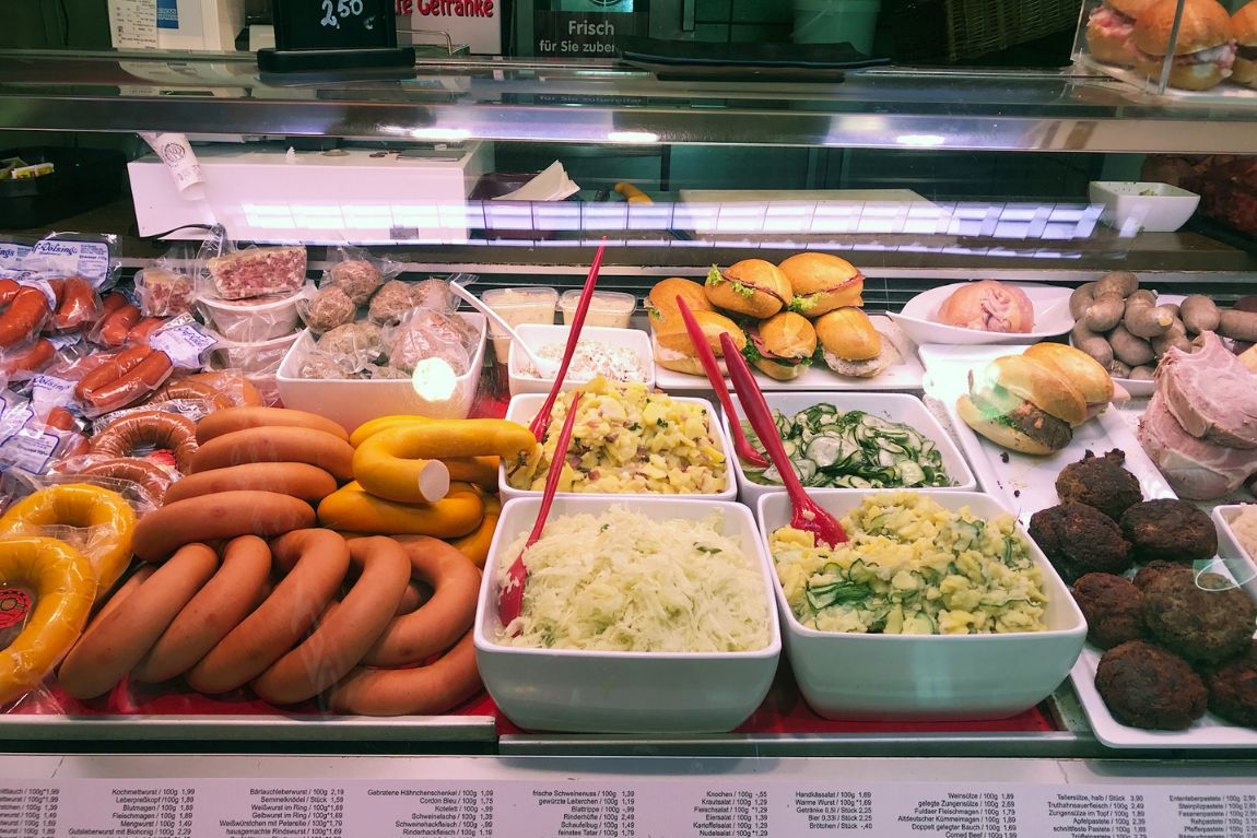 Frankfurt - Chợ ẩm thực Kleinmarkthalle