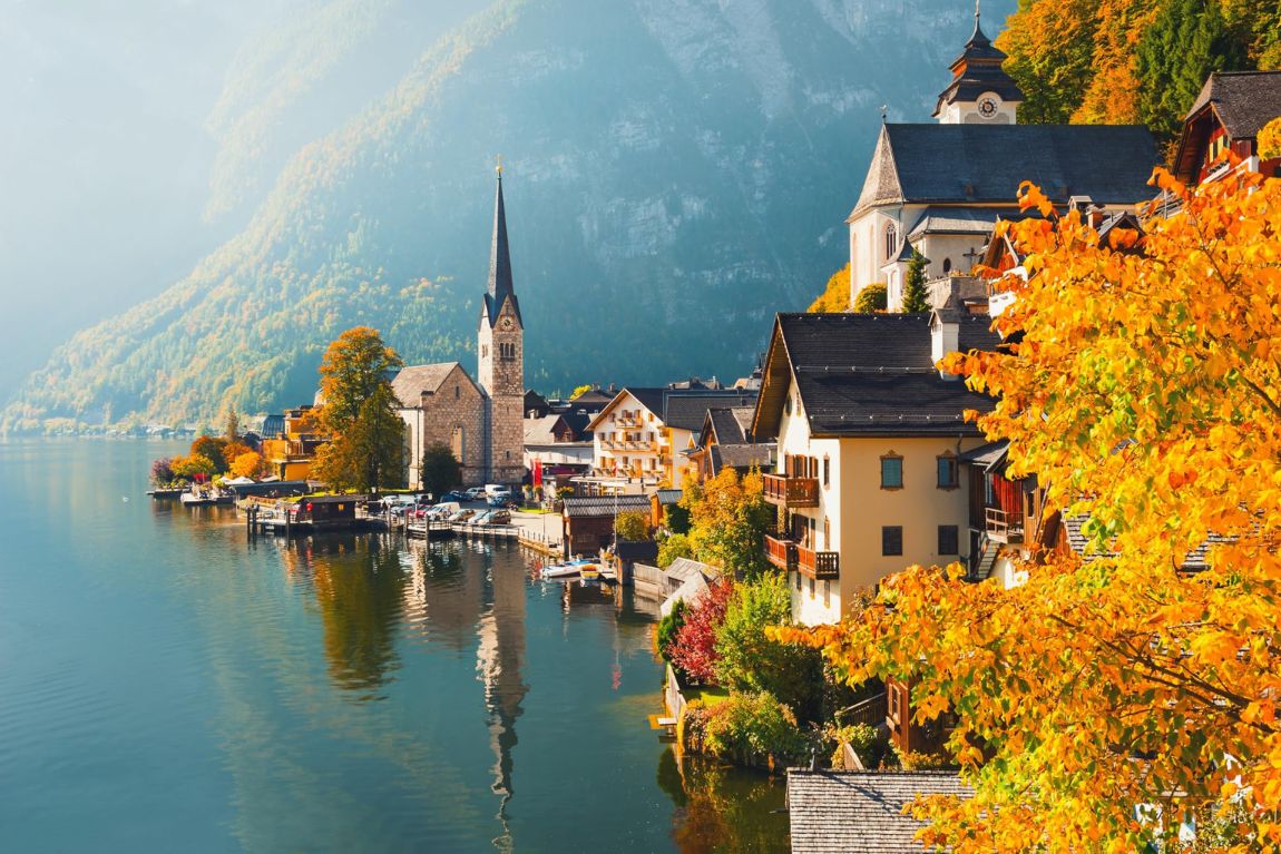 mua thu chau au hallstatt